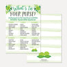 Peas In A Pod Twins Baby Shower Games Set Printable Template