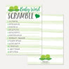 Peas In A Pod Twins Baby Shower Games Set Printable Template