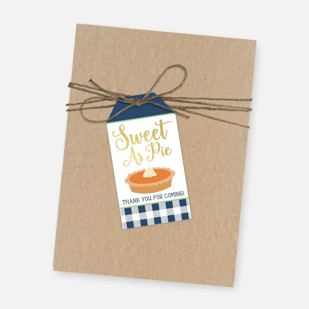 Printable Pie Night Favor Tag Templates | Hadley Designs
