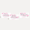 Pink Watercolor Splash Wedding Place Cards Printable Template
