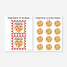 Pizza Party Box Labels and Stickers Printable Template