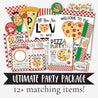 Pizza Party Complete Package Printable Templates