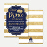 Prince Baby Shower Invitation Printable Template