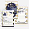 Prince Baby Shower Prediction Advice Wishes Bundle Printable Template