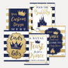 Prince Baby Shower Sign Bundle Printable Template