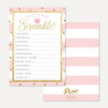 Princess Baby Shower Games Set Printable Template