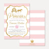 Princess Baby Shower Invitation Printable Template