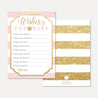 Princess Baby Shower Prediction Advice Wishes Bundle Printable Template