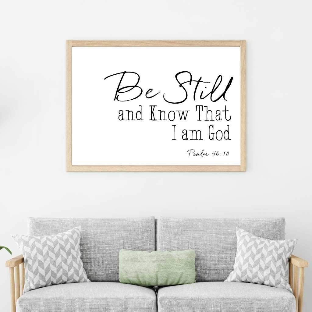 Printable Psalm 46:10 Wall Art Template | Hadley Designs - Printables