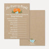 Pumpkin Boy Baby Shower Games Set Printable Template