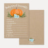 Pumpkin Boy Baby Shower Games Set Printable Template