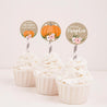 Pumpkin Girl Baby Shower Cupcake Toppers Printable Template