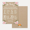 Pumpkin Girl Baby Shower What's In Your Purse Game Printable Template