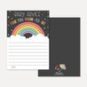 Rainbow Baby Shower Advice Card Printable Template