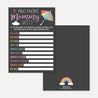 Rainbow Baby Shower Who Knows Mommy Best Game Printable Template