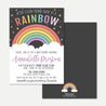 Rainbow Baby Shower Invitation Printable Template
