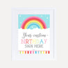 Rainbow Kids Party Custom Sign Printable Template