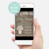 Wood Lights Rustic Can Be Used as a Digital Invite Evite