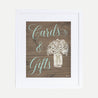 Wood Rustic Floral Boy Baby Shower Cards and Gifts Sign Printable Template
