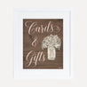 Wood Rustic Floral Girl Baby Shower Cards and Gifts Sign Printable Template