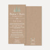 Rustic Pine Tree Outdoor Wedding Menu Printable Template
