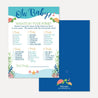 Sea Turtle Baby Shower What's In Your Purse Game Printable Template