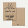 Simple Kraft Wedding Invitation Printable Template
