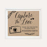 Simple Kraft Wedding Hashtag Sign Printable Template