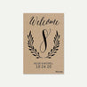 Simple Kraft Wedding Table Numbers Printable Template