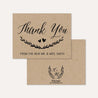 Simple Kraft Wedding Thank You Card Printable Template