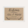 Simple Kraft Wedding Welcome Sign Printable Template