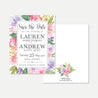 Spring Floral Wedding Save The Date Printable Templates