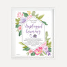 Spring Floral Wedding Unplugged Ceremony Sign Printable Templates
