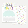 Sprinkle Baby Shower Prediction Advice Wishes Bundle Printable Template