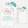Sprinkle Baby Shower Prediction Advice Wishes Bundle Printable Template