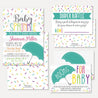 Sprinkle Baby Shower Invitation Suite Printable Template