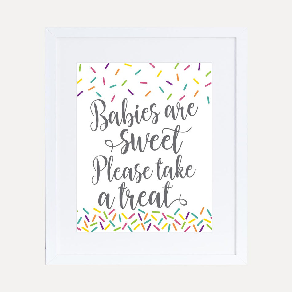 Sprinkle Baby Shower Treats Sign Printable Template