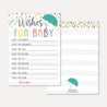 Sprinkle Baby Shower Prediction Advice Wishes Bundle Printable Template