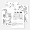 Car City Mat Play Activity for Toddlers kids printable template