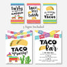 Taco Bout a Party Taco Bar Signs Set