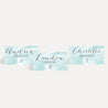 Teal Watercolor Splash Wedding Place Cards Printable Template