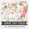 Tropical Kids Party Complete Package Set Printable Template