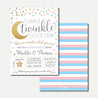 Twinkle Twinkle Gender Reveal Invitation Printable