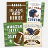 Vintage Football Kids Party Sign Set Printable Template