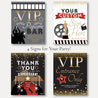 Theater Night Trophy Oscars Posters Decor Favor Welcome Signs