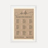 We Do Kraft Wedding Seating Chart Sign Printable Template