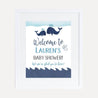 Whale Nautical Baby Shower Welcome Sign Printable Template