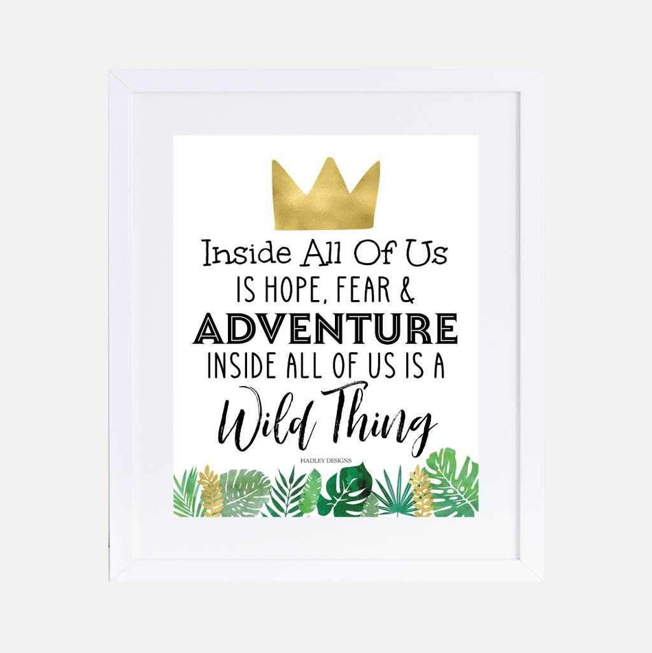 Printable Wild One Safari Kids Party Birthday Sign Template | Hadley ...