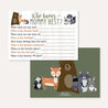 Woodland Baby Shower Who Knows Mommy Best Game Printable Template