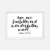 You Are Fearfully And Wonderfully Made Wall Art Printable Template